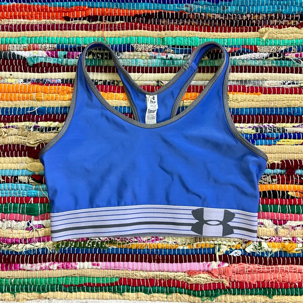 Under Armour ~ Blue grey sports bra